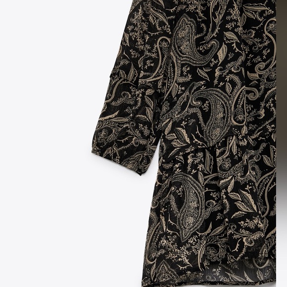 Zara PRINTED SHORT DRESS - Picture 3 of 6